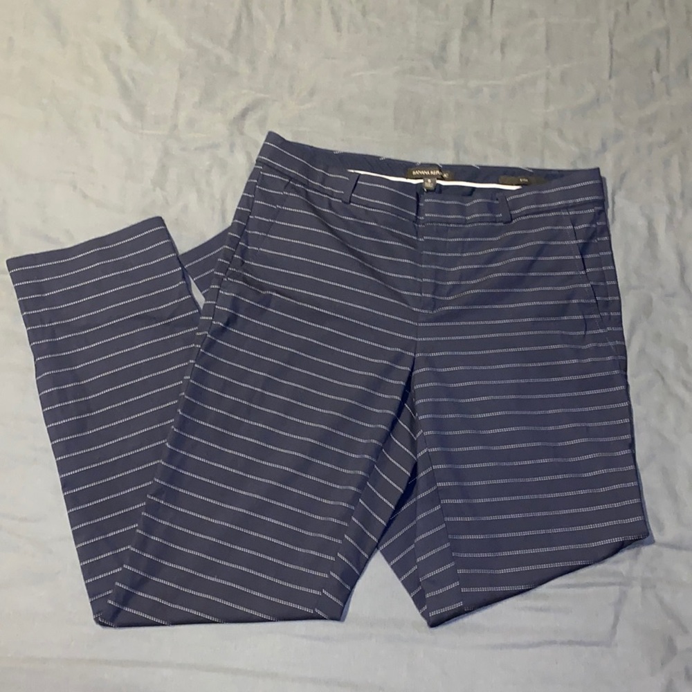 Banana Republic navy striped dress pants